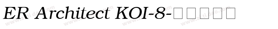 ER Architect KOI-8字体转换